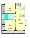 スカイコート年見の間取り画像