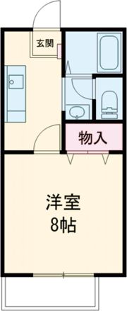 M1ヤナゼパナハイツの間取り画像