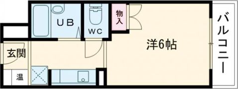 スチューデントパレス茨木の間取り画像