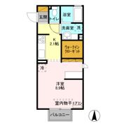 ミルアモール Bの間取り画像