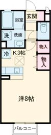 ハニーコート Dの間取り画像