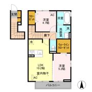 シャルム Bの間取り画像