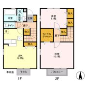 フランシール Dの間取り画像