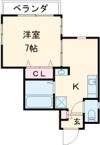 バンベール清水IIの間取り画像