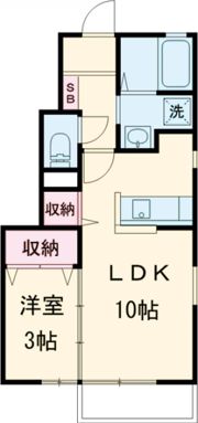 エルメゾンイシイ Eの間取り画像