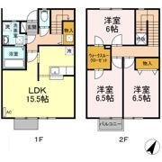 グランディパレス Aの間取り画像
