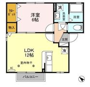 ウィルモア鶴 Bの間取り画像