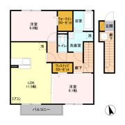 グレイスコート雅 Aの間取り画像