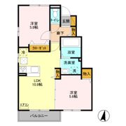 フォーゲルテラス リラ Ⅰの間取り画像