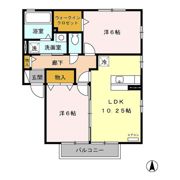 ラフィネ サワ Cの間取り画像