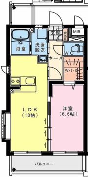 宮崎フェニックスマンションの間取り画像
