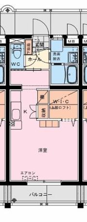 オーシャンハイツ弐番館の間取り画像