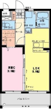 ヴィラ プレポールの間取り画像