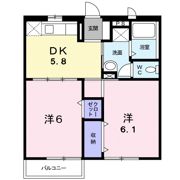 サンテラス窪 Bの間取り画像