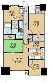 ブランズシティ守谷の間取り画像