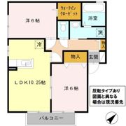 コーポラスヒロ Fの間取り画像