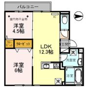 FLAIR桑田の間取り画像