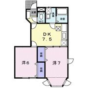 コンフォート平和台Aの間取り画像