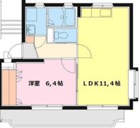 日髙ハイツⅡの間取り画像
