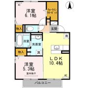 セゾン輝の間取り画像
