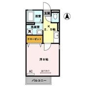 ディアコート浜 B棟の間取り画像