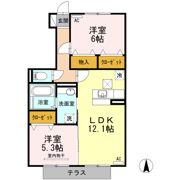 プランドール B棟の間取り画像