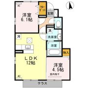 セゾン静の間取り画像