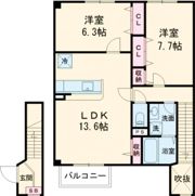 ディアコートの間取り画像