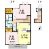 メルヴェーユ Bの間取り画像