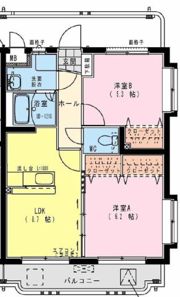 ラシーヌ平和台の間取り画像