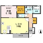フォンティーヌ Ⅰ棟の間取り画像