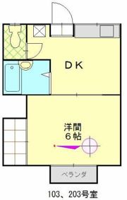 コーポAの間取り画像
