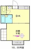 コーポAの間取り画像