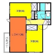 荒井ハイツDの間取り画像