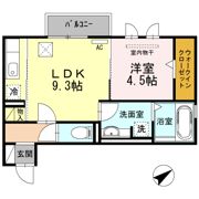cle du bonheur(ｸﾚﾄﾞﾎﾞﾇｰﾙ) 2番館の間取り画像