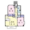 フラワーヒル Dの間取り画像