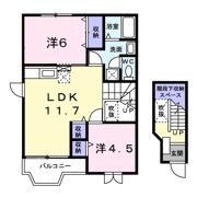 パストラルハイツの間取り画像