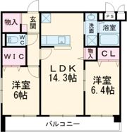 ラ ヴィ ベールの間取り画像
