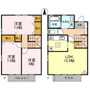 Parterre・Y(ﾊﾟﾙﾃｰﾙﾜｲ) Bの間取り画像