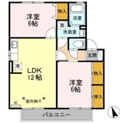 セジュールしんきょう Aの間取り画像
