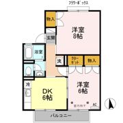 ライブタウン平林 Aの間取り画像