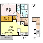 GLANZ Bの間取り画像