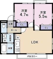 ウィン堀前Bの間取り画像