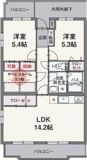 シェーナーヴァルトの間取り画像