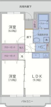 ヴィクトリーⅠの間取り画像
