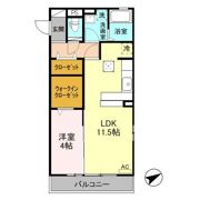 エスペランサ稲葉の間取り画像