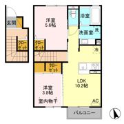 ウッドランド Aの間取り画像