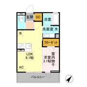 アレーズ ジュアンの間取り画像