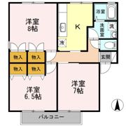 クレアール双葉 Cの間取り画像