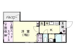 プレステージ荒田の間取り画像